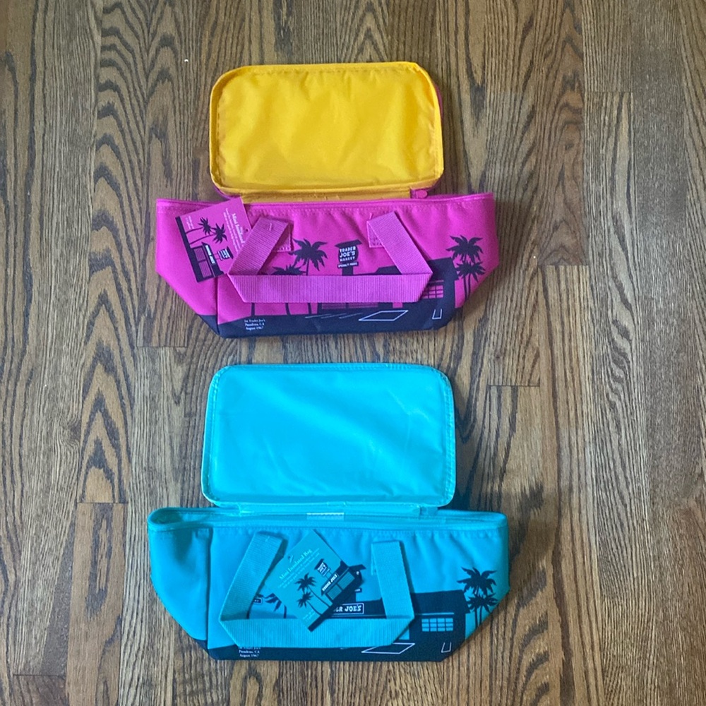 Trader Joe’s, mini cooler bag. Lot of two. Brand new with tags.